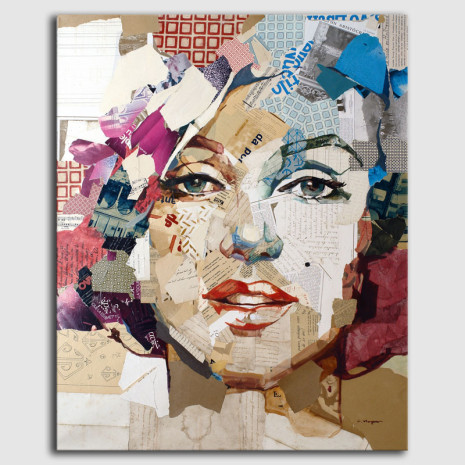 Marilyn -Retrato en Collage